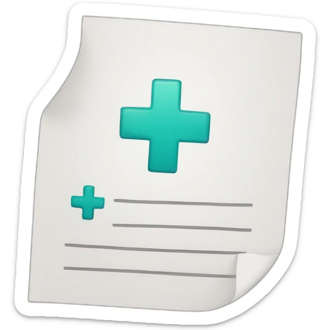 hospital note sticker