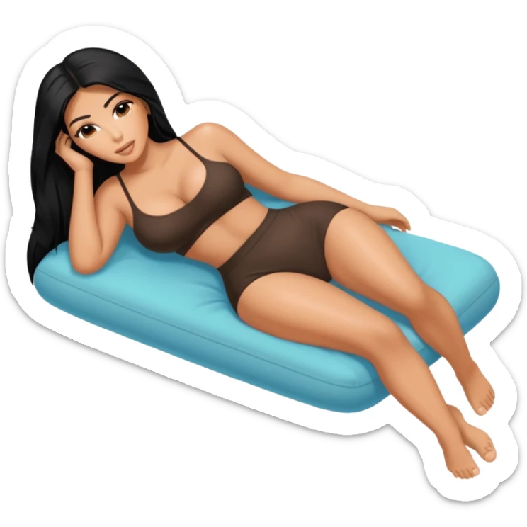 Naked kim kardashian lying down with feet and soles visible to us sticker
