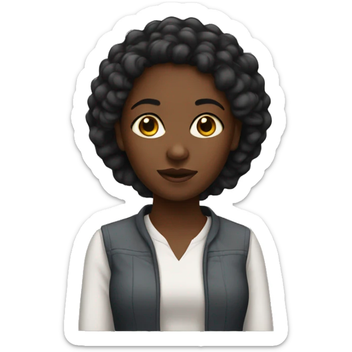 Black girl  sticker