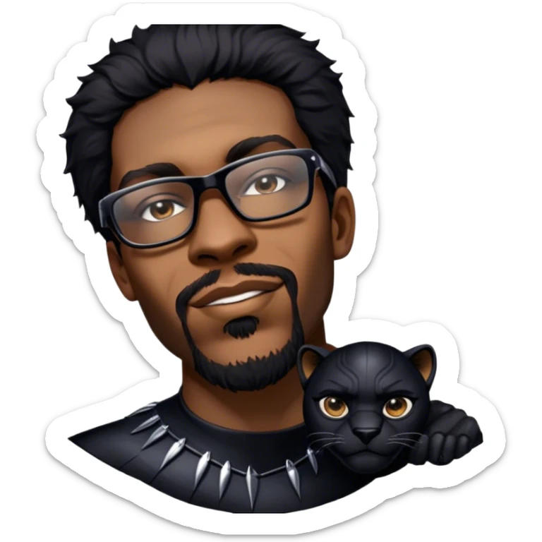 As Black Panther sticker