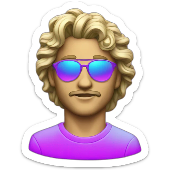 420 vaporwave  sticker