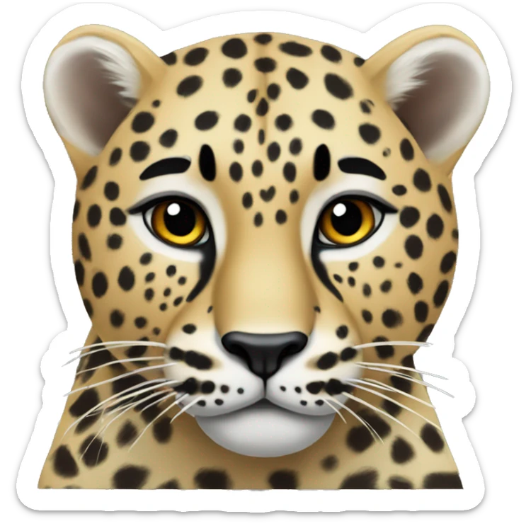 amur leopard sticker