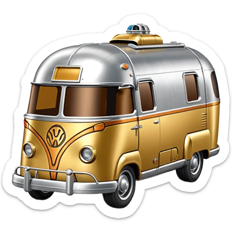 1936 Long wheelbase airstream Hot Wheels 2014 Star Wars C-3PO Van Character Cars sticker