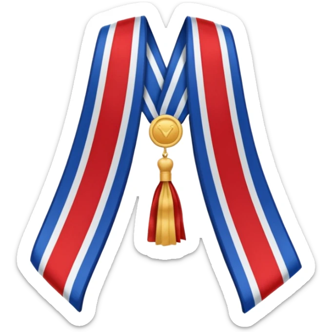 the mayor’s sash (with the color of french flag) sticker