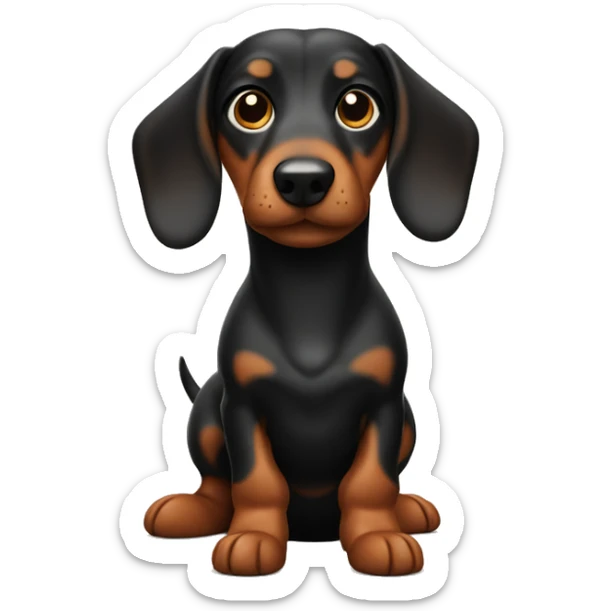 Sausage dog sticker