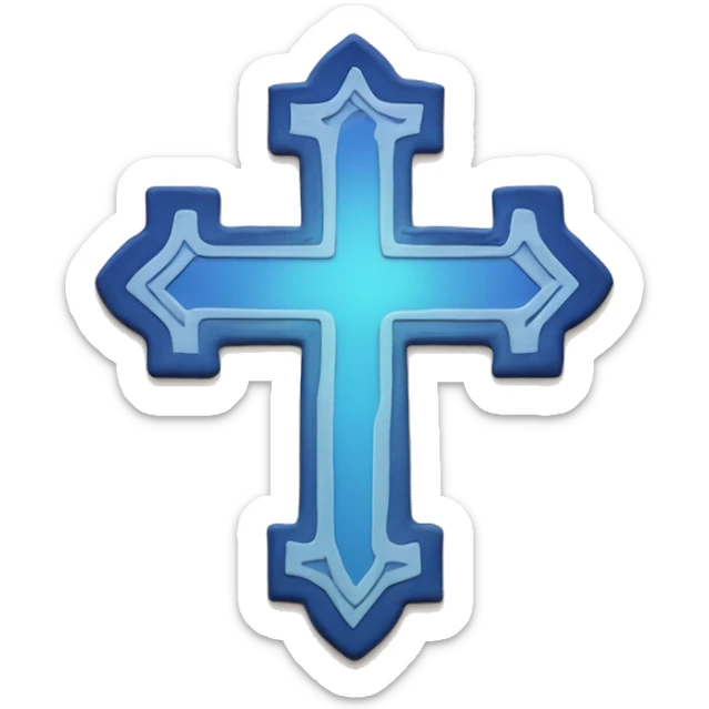 religious cross but it's the venmo cashapp or zelle app logo sticker