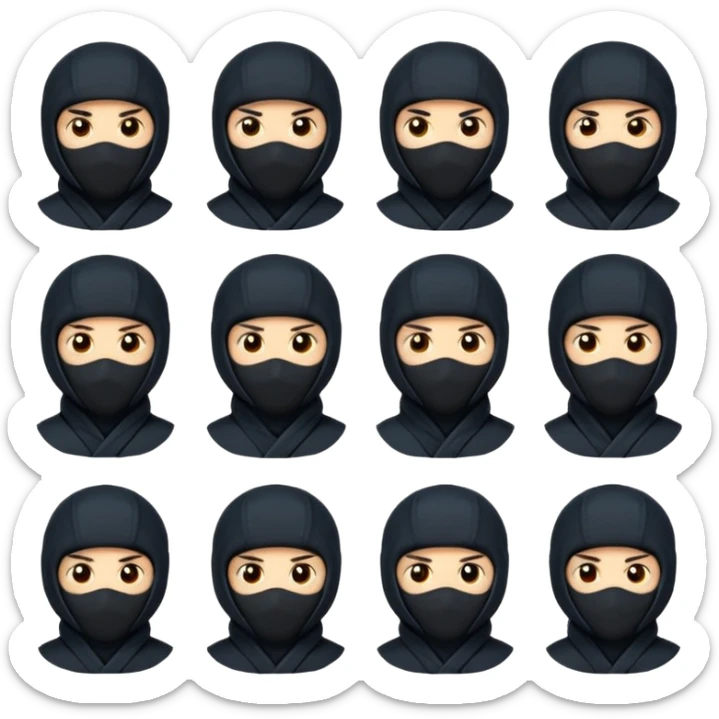 lo emojis de ninja deben estar relacionados con un signo zodiacal sticker