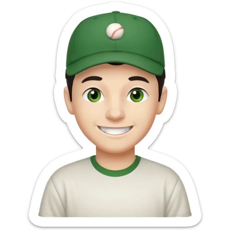 older-teenage-boy-dark-hair-green-eyes-tshirt-smiling-with-teeth-showing-baseball hat on sideways sticker