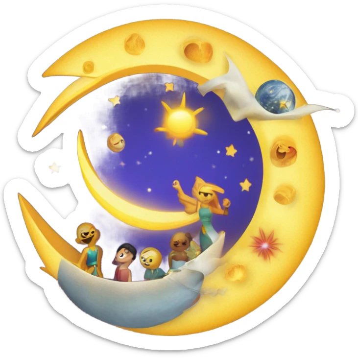 Astrológico: Sol en Géminis, luna en piscis y ascendente en acuario  sticker