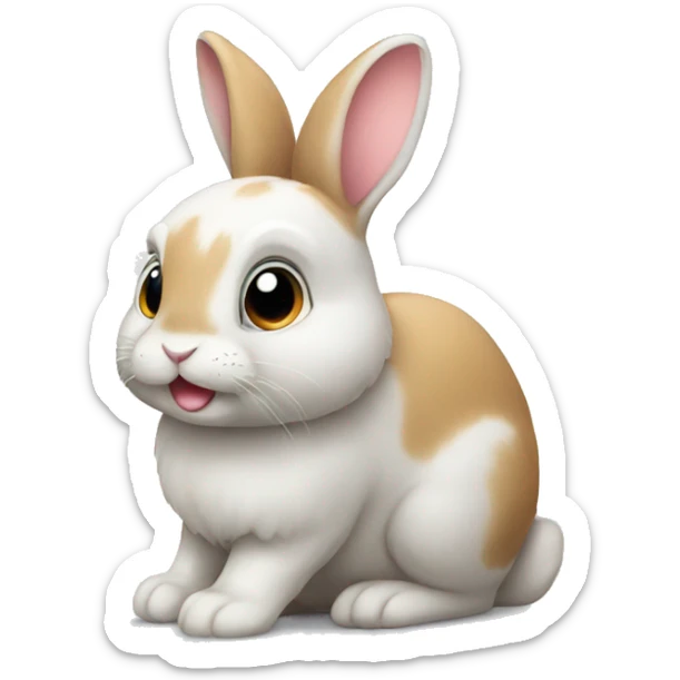 Cute rabbit  sticker