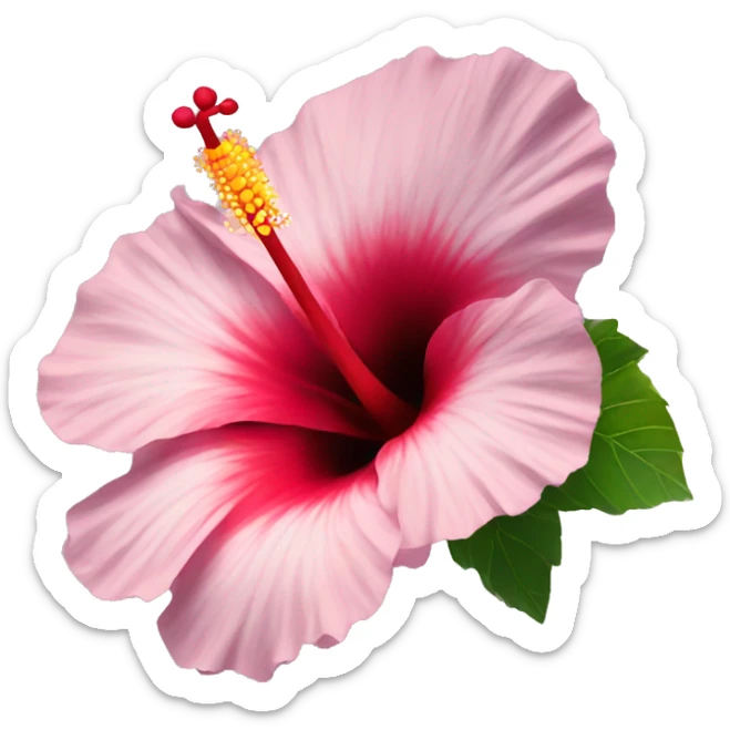 Hibiscus flower sticker