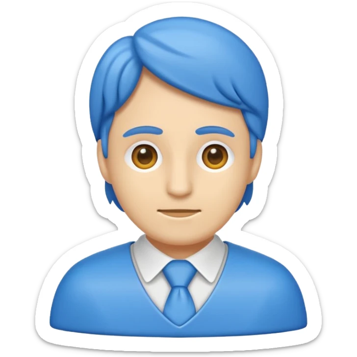 Un emoji de gestor de archivos inspirado en hyperos, sin cara y serio sticker