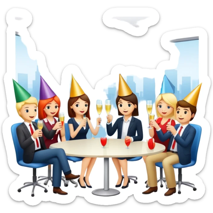 office dancing sticker