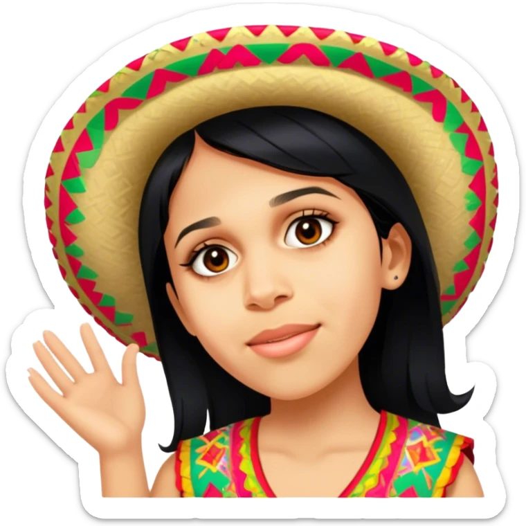 Fiestero with Sombrero sticker