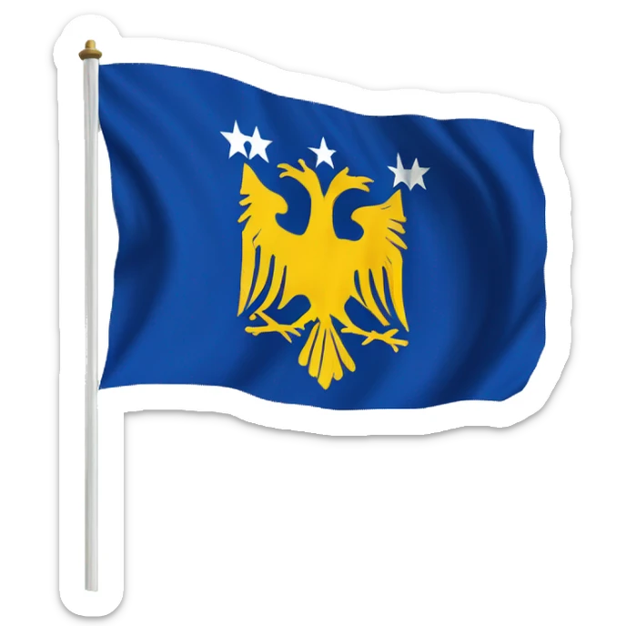 flag of republic of bosnia and herzegovina 1992-1995 sticker