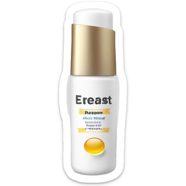 eye cream bottle with label sticker