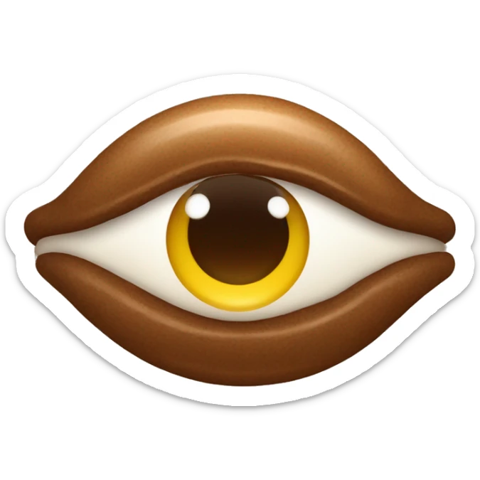 gordita pelo largo liso color miel ojos chocolates lunar cerca de la boca lado superior derecho piel trigueña sticker