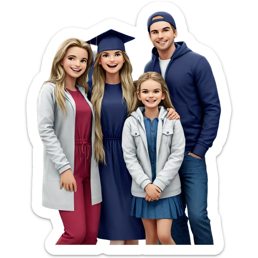 happy group of friends sticker