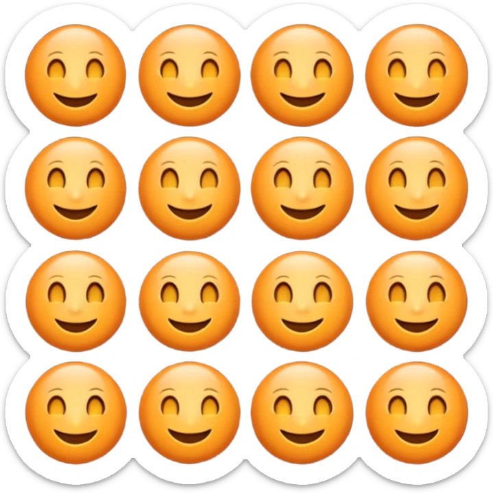 No a orange moon it’s the color orange but it’s a moon emoji style  sticker