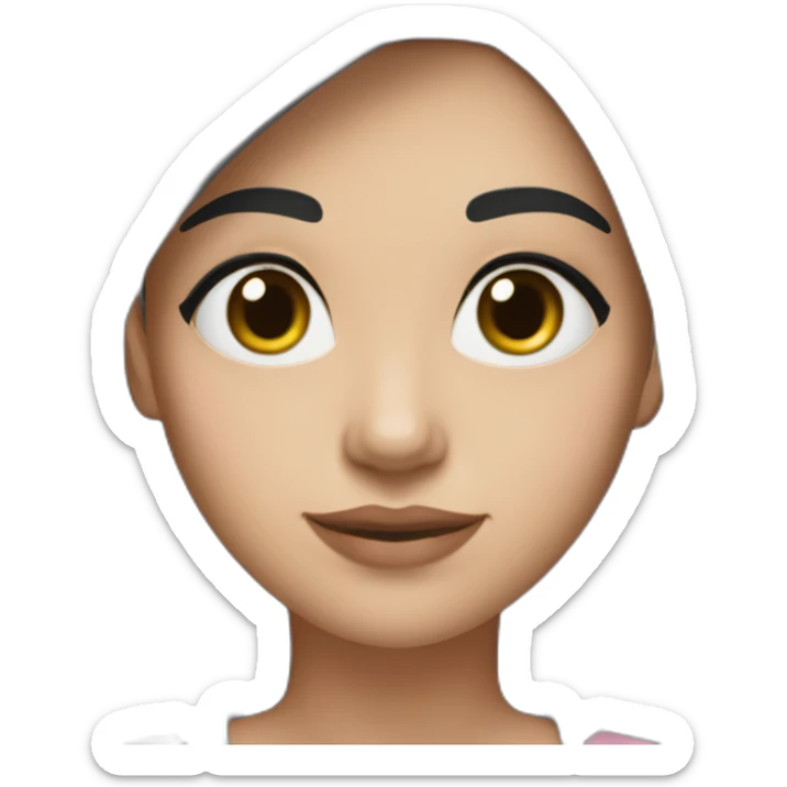 Woman-with-black-hair-and-pink-white-skintone-and-gray-eye-color- sticker