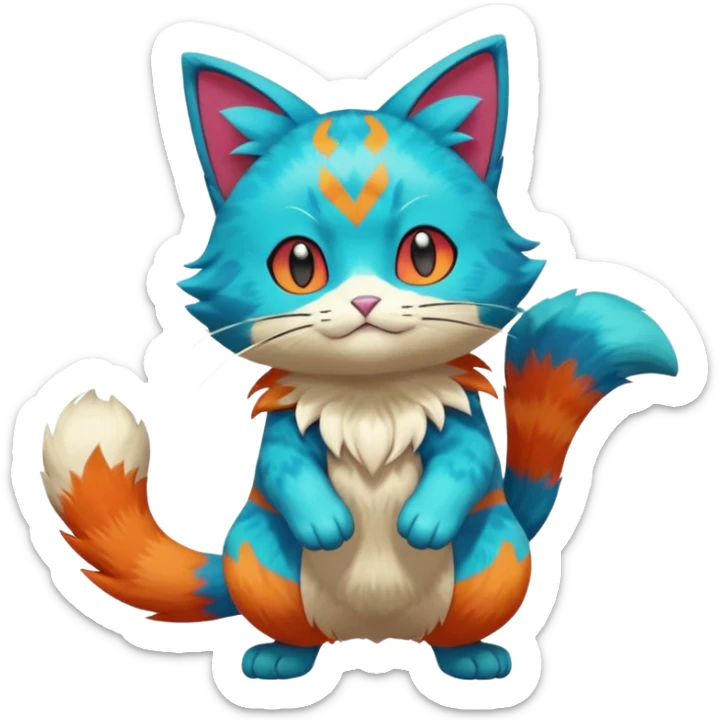 Meowscarada-Pokémon (full body) sticker