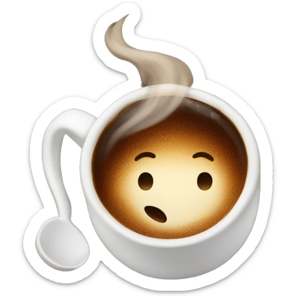 Coffee sticker