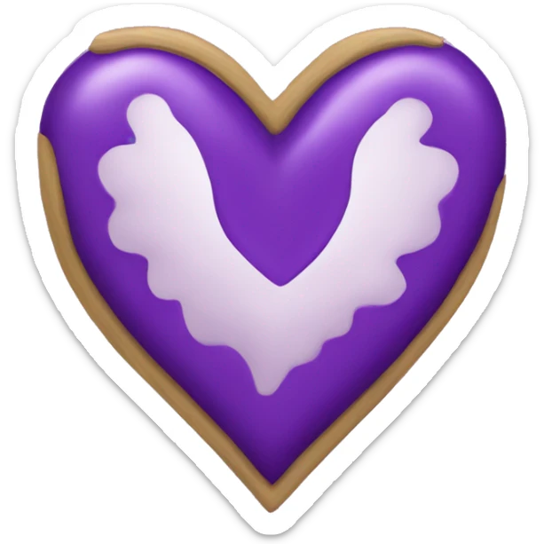 Purple heart  sticker