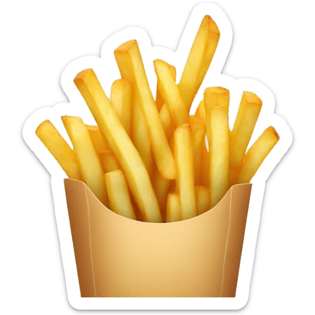 french fries sticker
