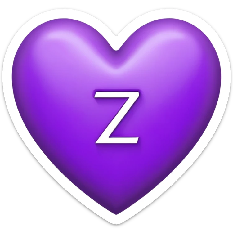 “Z” letter inside a Purple Heart sticker