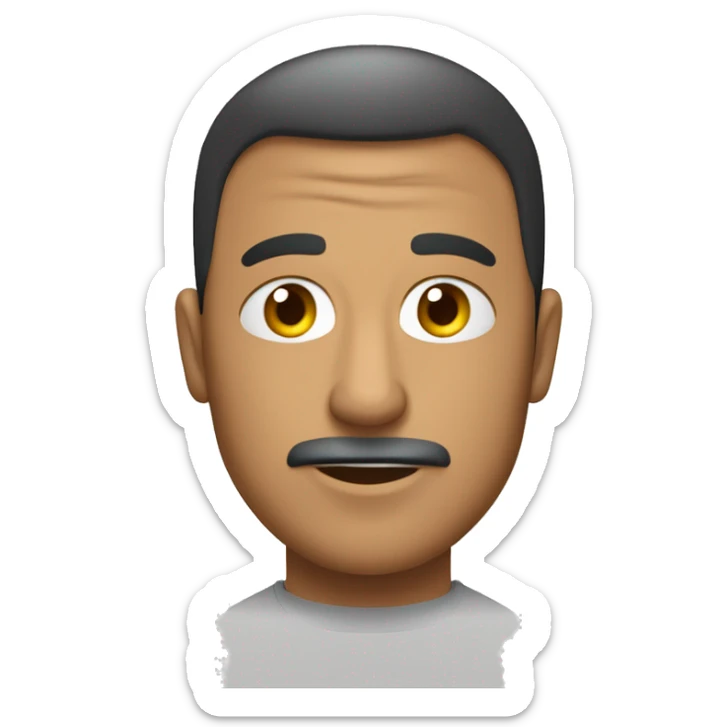 Söylenmemesi gereken, kırıcı veya kötü bir şey duyduğu için şaşıran ve dehşete düşen insan. sticker