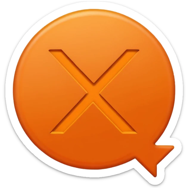 mach mir einen orangenen richtig hacken so wie der hier ✅ nur in orange sticker