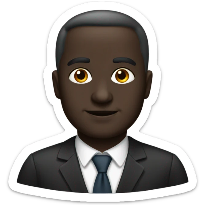 turkish lawyer, dark skin sticker
