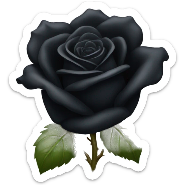 Black rose  sticker