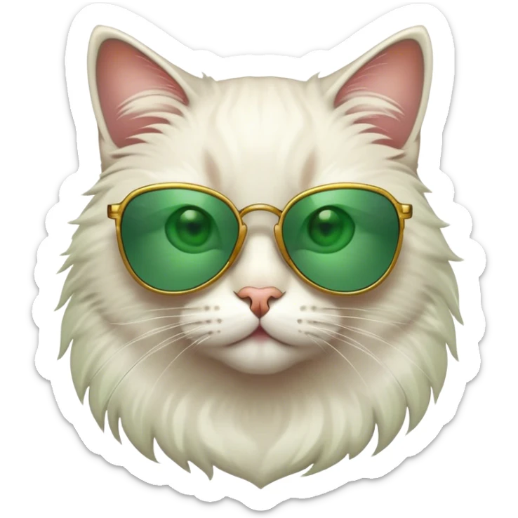 Cat with sunglasses sticker