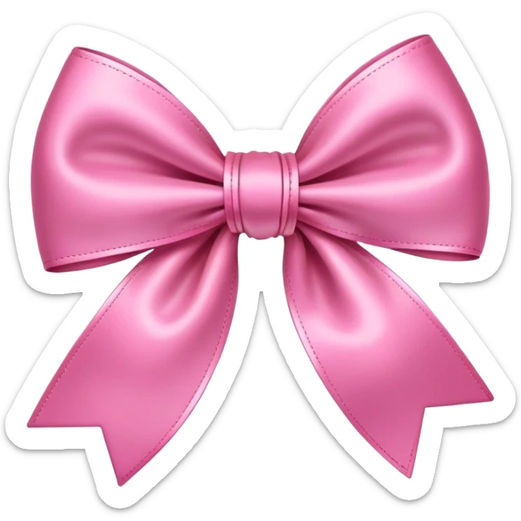 Cute bow sticker