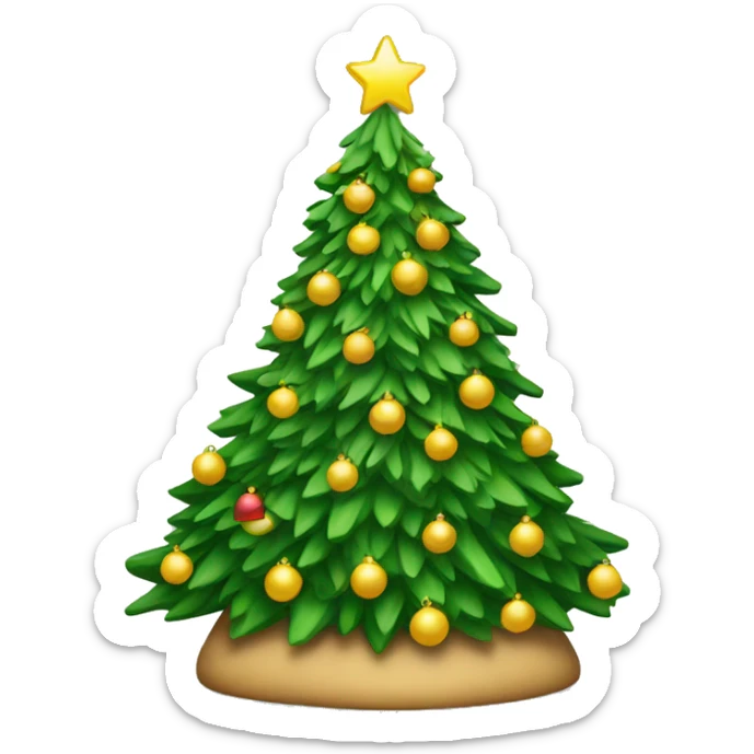 Christmas tree sticker