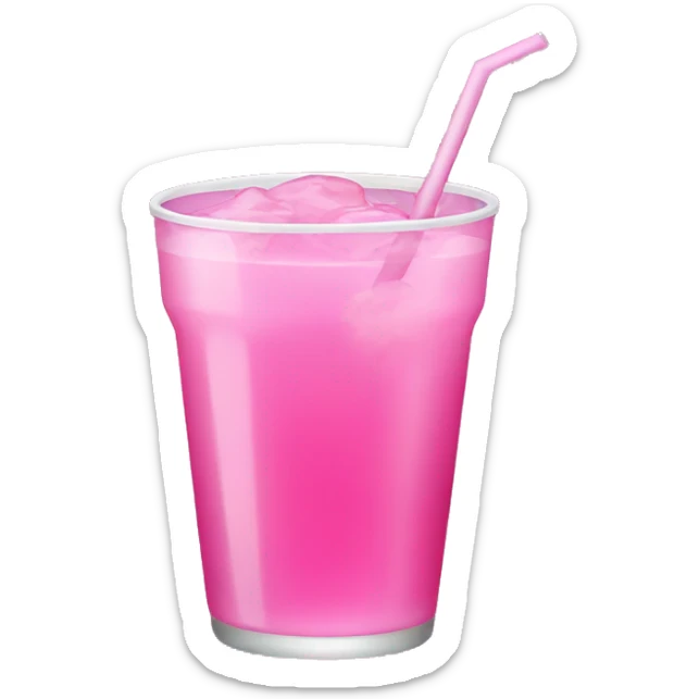 Pink drink sticker