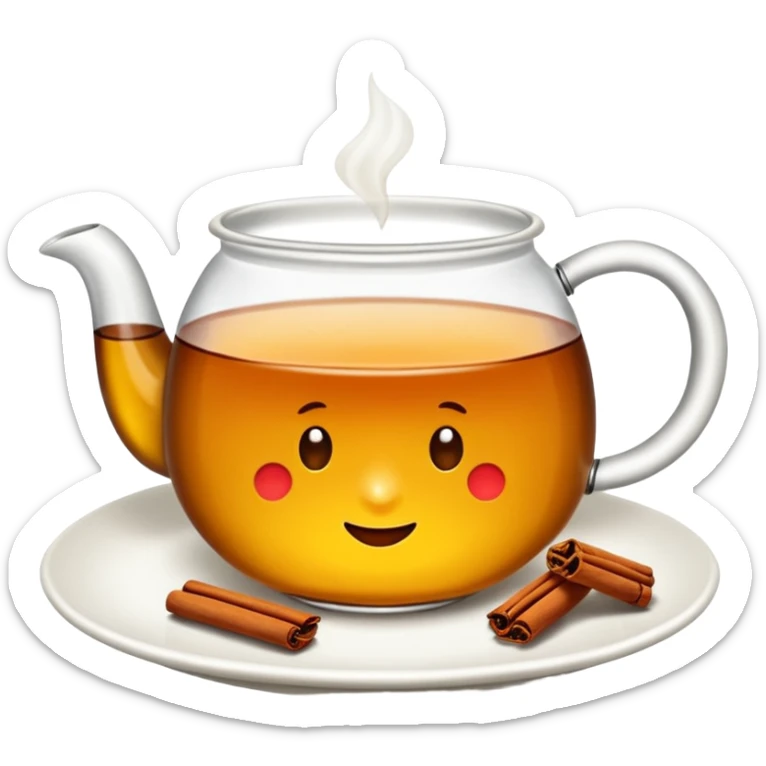 Ince uzun cay bardagi Ince belli bardakta cay fincan degil sticker