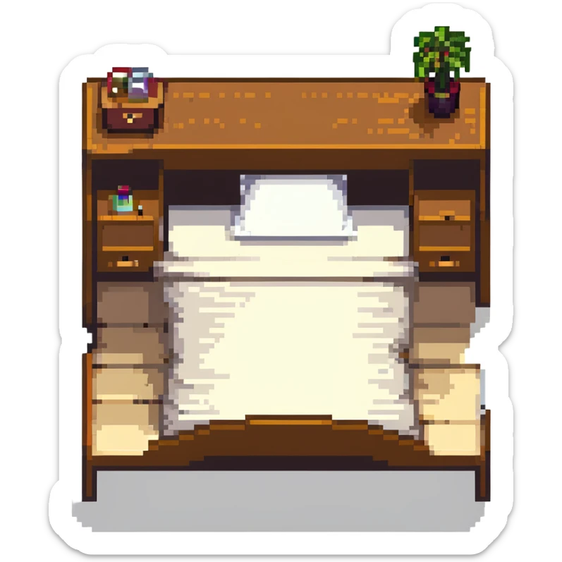 small bedroom with cute decor, cozy space aesthetic, pastel colors, plush toys, charming details sticker