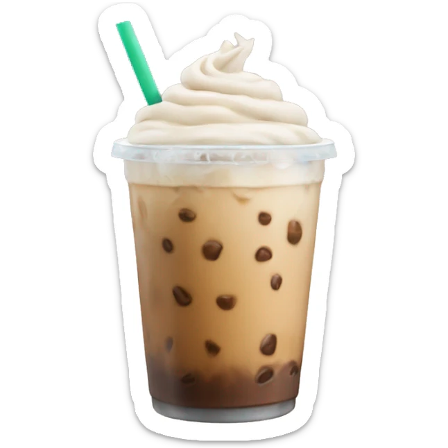 Iced latte sticker