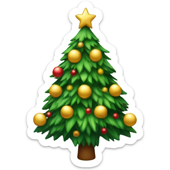 christmas tree sticker