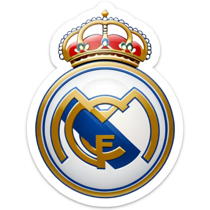 I want an emoji of real madrid logo of football and it should look realistic sticker