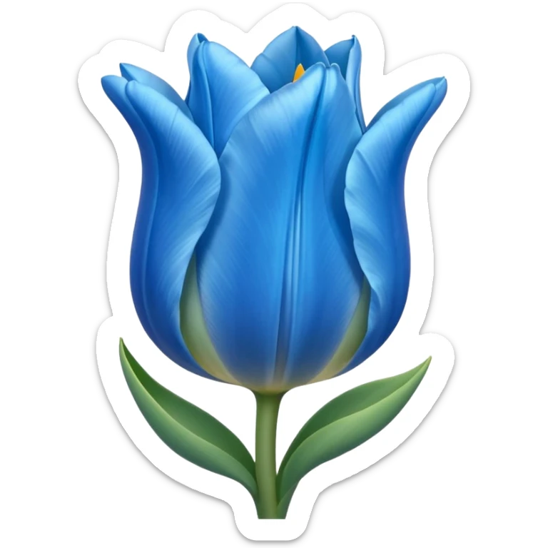 Un tulipán azul pastel sticker