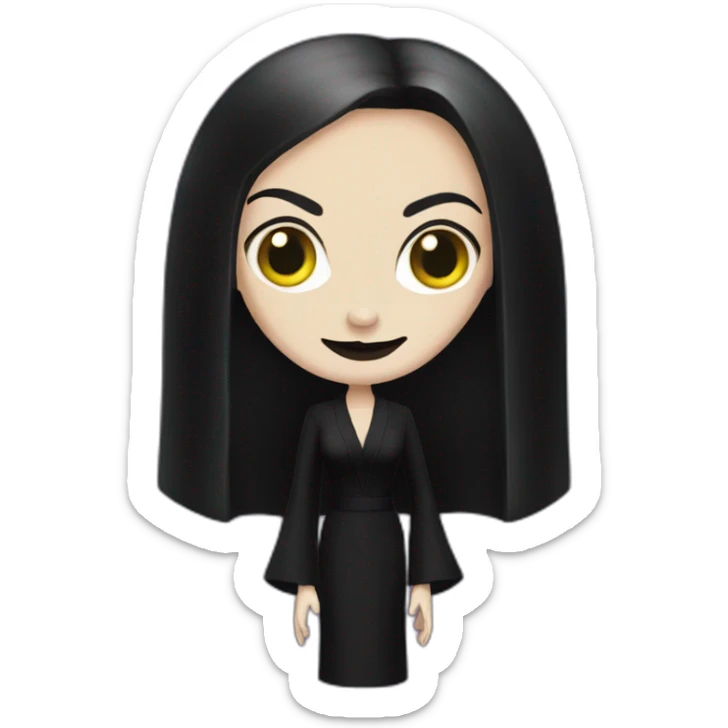 Morticia Addams sticker