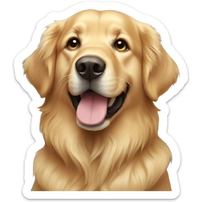 golden retriver sticker