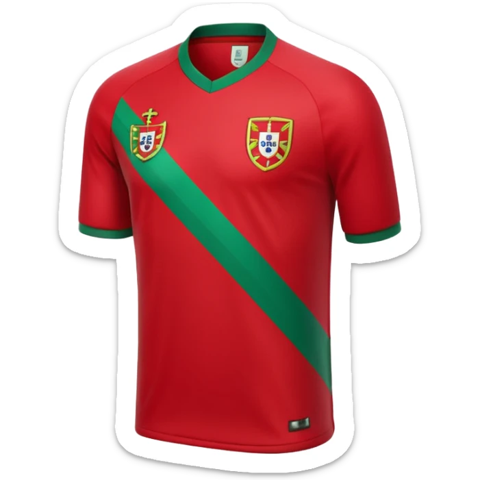 red Portugal football shirt arrow sticker