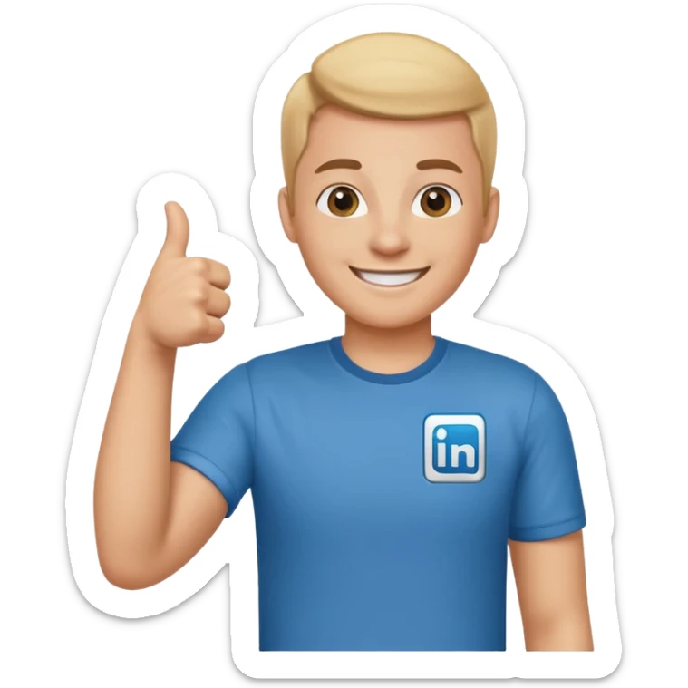 Employee branding emoji, promoting company in websites & linkedIn getting reviews sticker