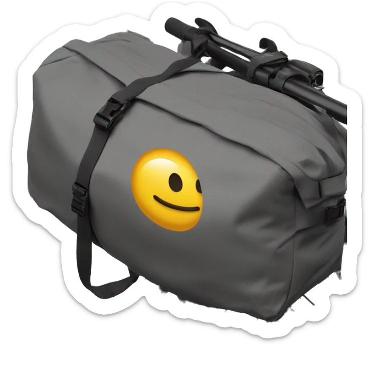 a gravel bicycle with bikepacking bags on it from brands like apidura sticker