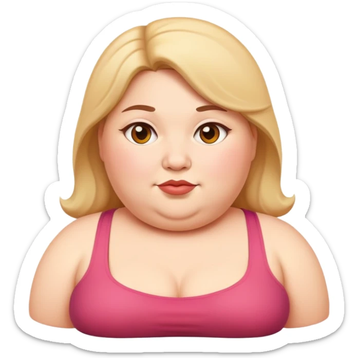 Fat women sticker