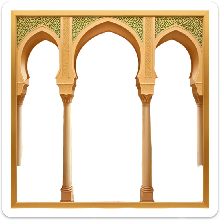 ​Cinematic Realistic Alhambra, depicted as a panoramic, zoomed-out view of the entire majestic Moorish palace complex with intricate arches, expansive courtyards, and lush gardens stretching into the distance, bathed in soft golden light that accentuates its opulent historical grandeur, sticker